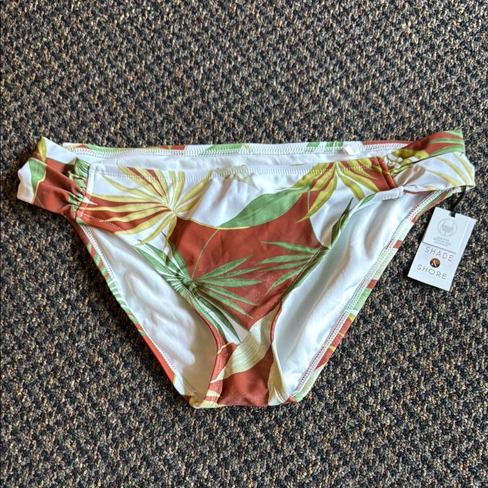 Shade & Shore Leaf Print Bikini Bottom